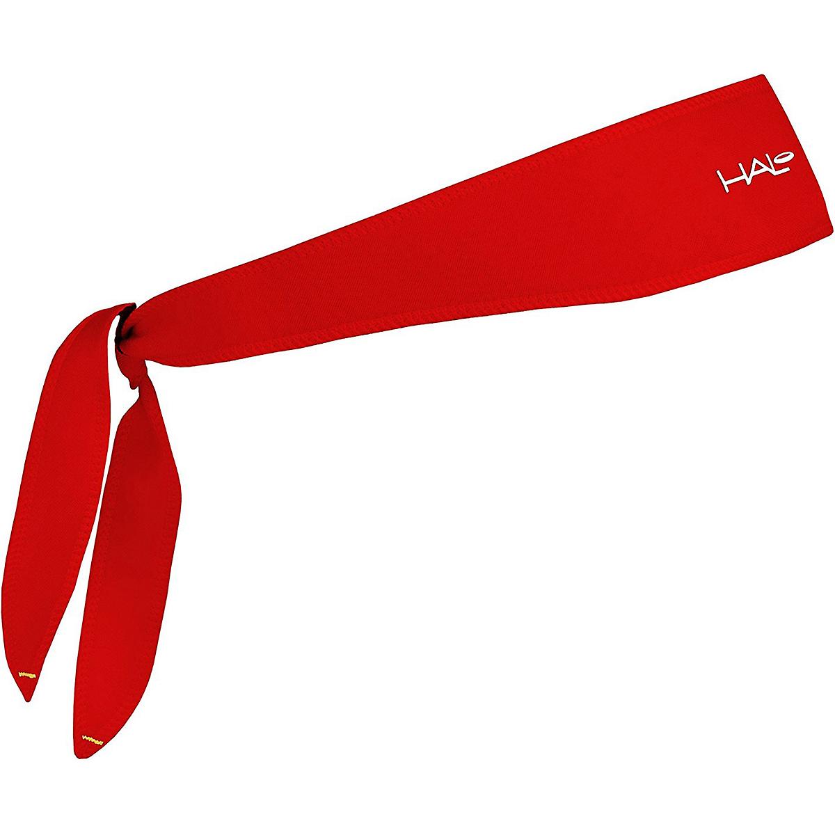 Halo Headband Sweatband Tie Version - Red