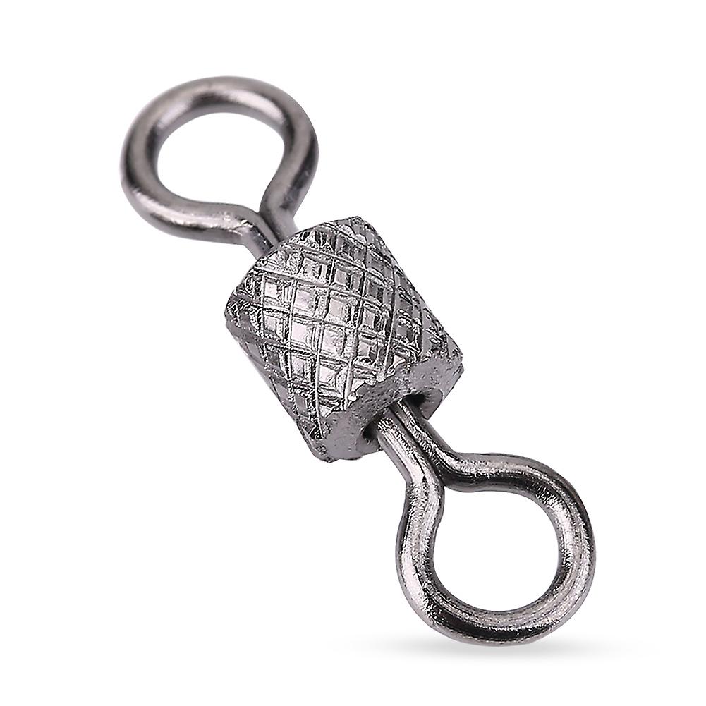 100pcs Copper Barrel Rotate Ring Swivels Fishing Accessory 2#