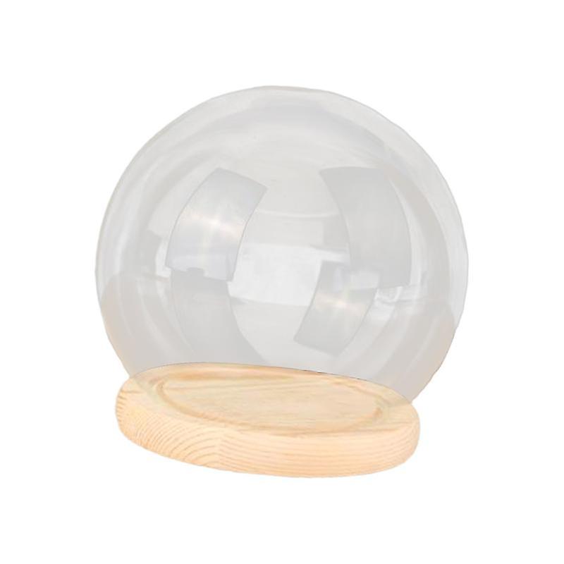 Glass Display Dome Decorative Terrarium for DIY Crafts Keepsake Collectibles 18cm