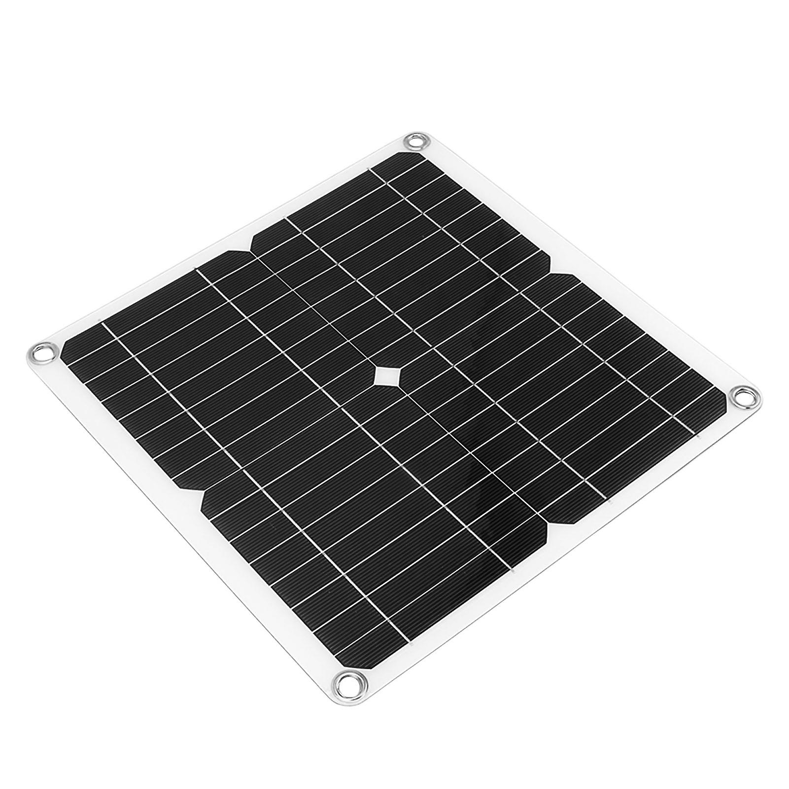 12W 12V Semi-Flexible Monocrystalline Solar Panel Kit with 100A Controller