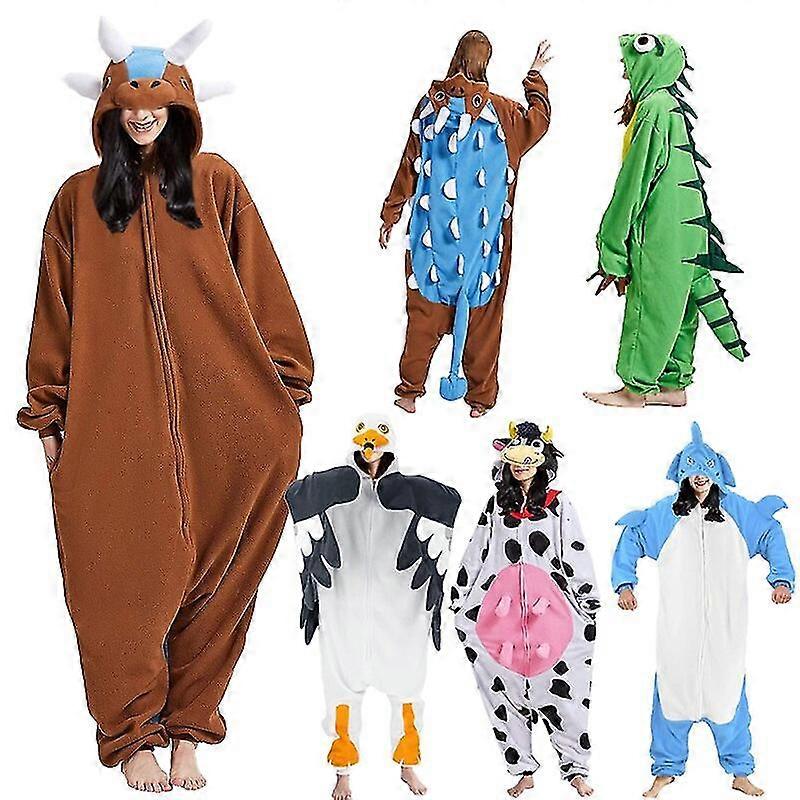 Karikatür Onesie Cosplay Yetişkin Onesie Sincap Adam Hayvan Cadılar Bayramı Pijama Kadın Rakun