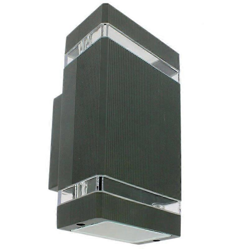 Applique LUIS Anthracite extrieure double faisceau GU10 IP54