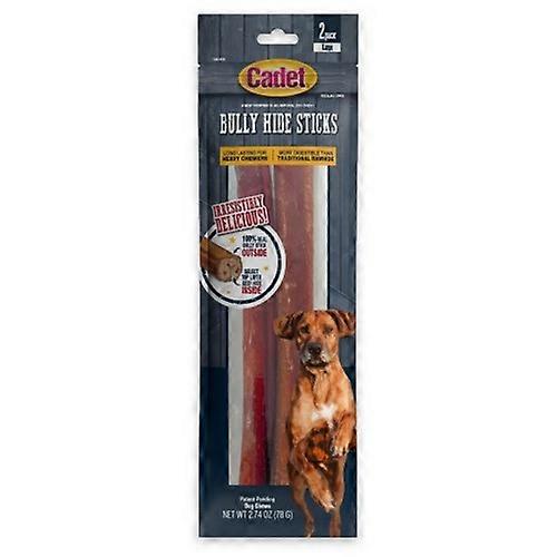 Cadet Bully Hide Sticks All Natural Dog Chews Large Stick, 2 Count