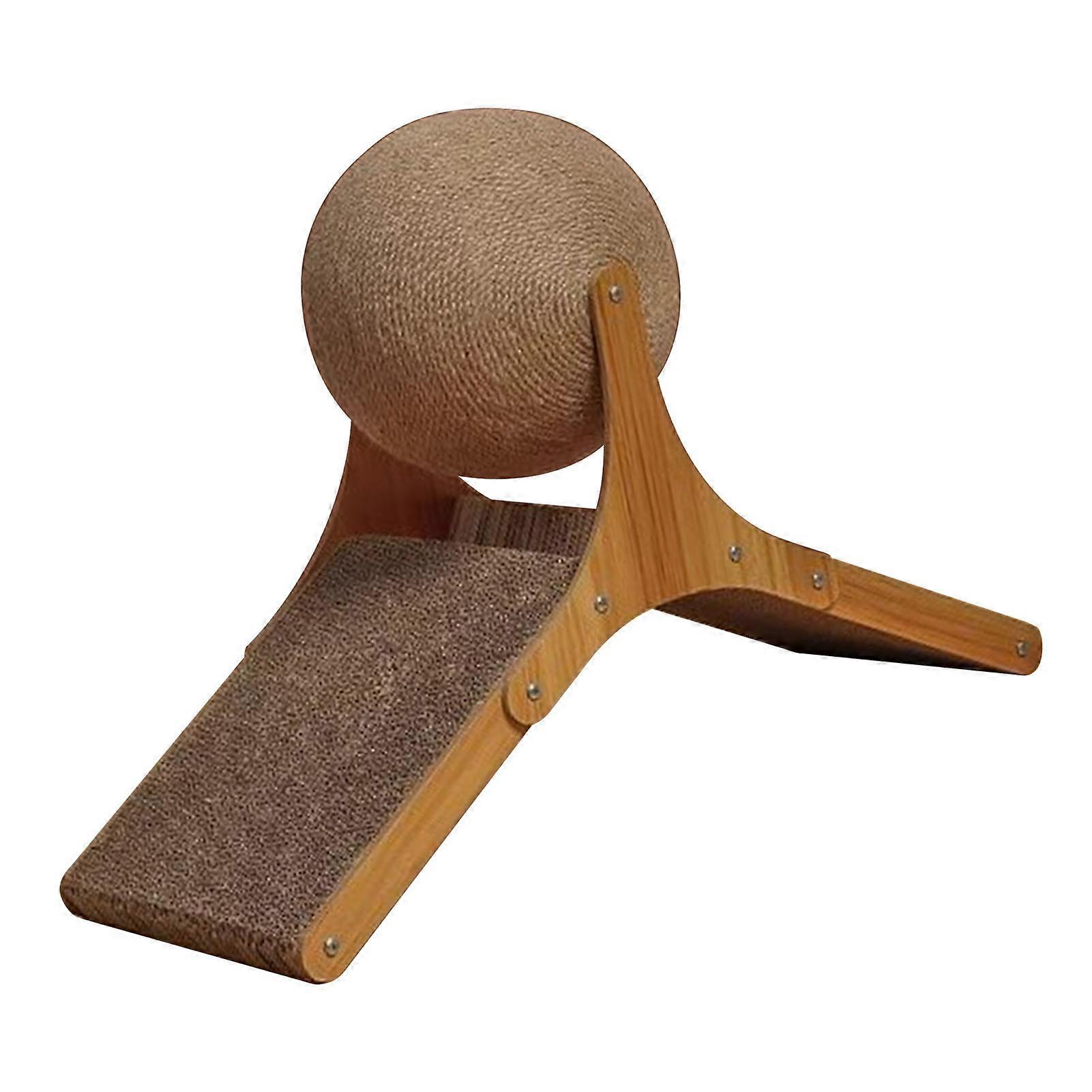 Cat Scratcher Toy Relieve Anxiety Self Entertainment Interactive Toy Sisal Cat Scratching Board with Ball 