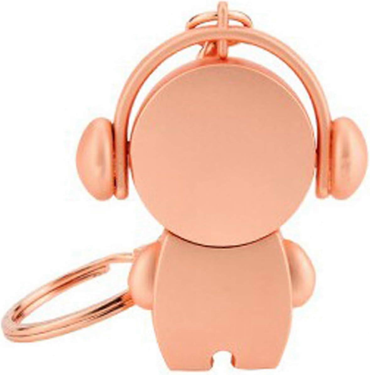 Waterproof Metal USB Flash Drive, Cartoon Musician USB Flash Drive Memory Reader (8GB, Rose Gold)