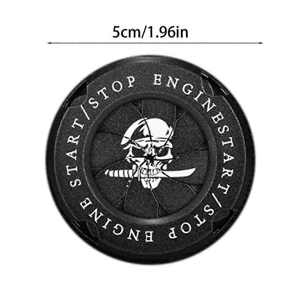 Universal  Car Key Systems Key blade Push Button Sticker Automobile Start/stop Button Cover Automobile Push Button Protector  Interior Decoration