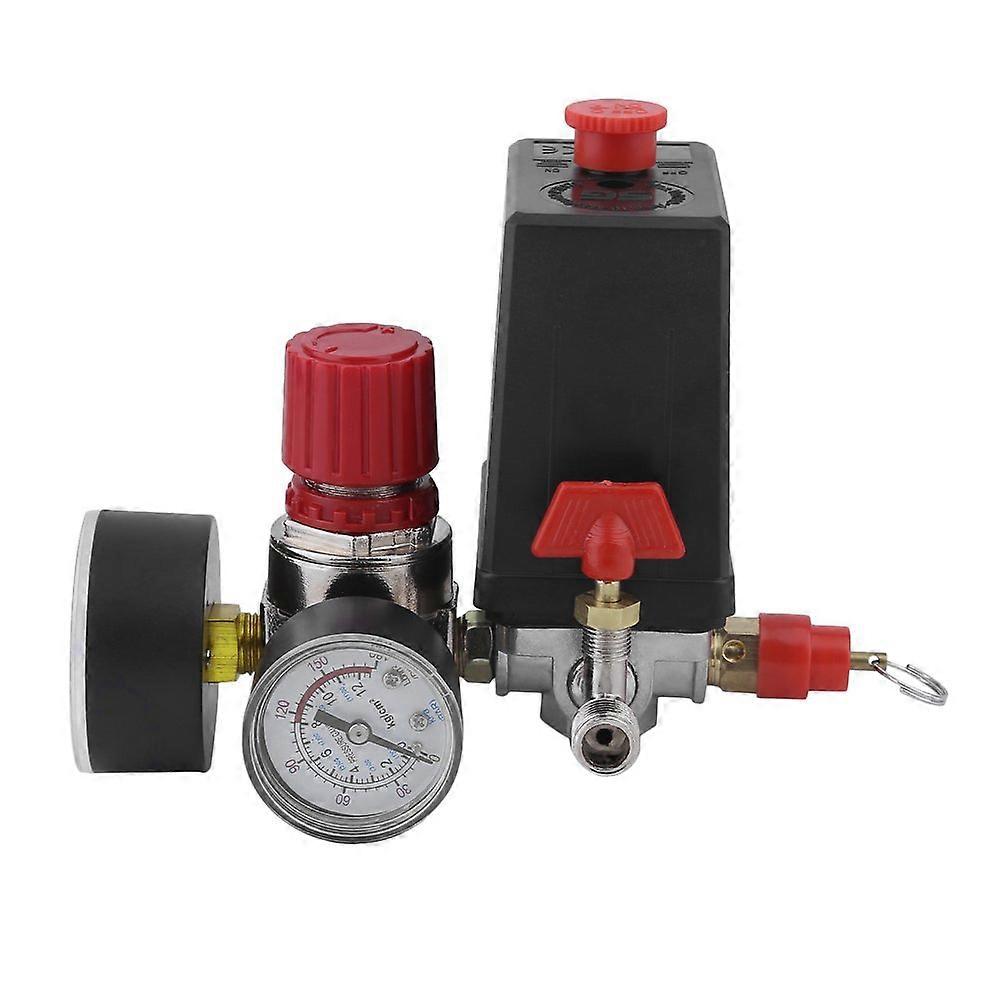 Air Regulator Compressor Pressure Control Switch 90~120 PSI Relief Gauges