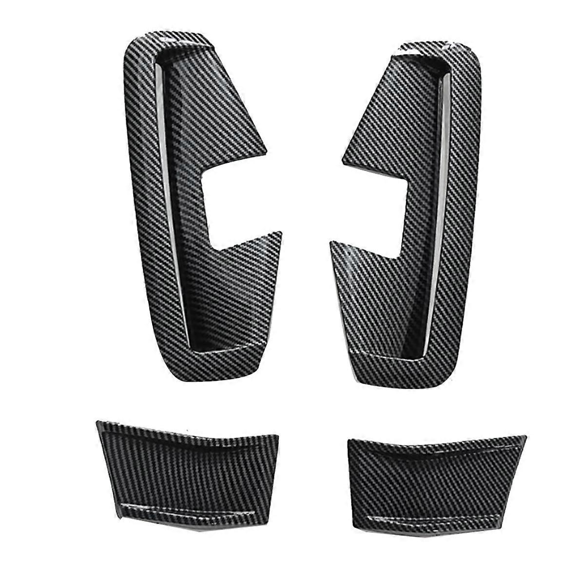 Car Front Bumper Side Canards Splitter Spoiler for 4 Series G22 MP 2021-2024 Front Wind Blade Fang Spoiler