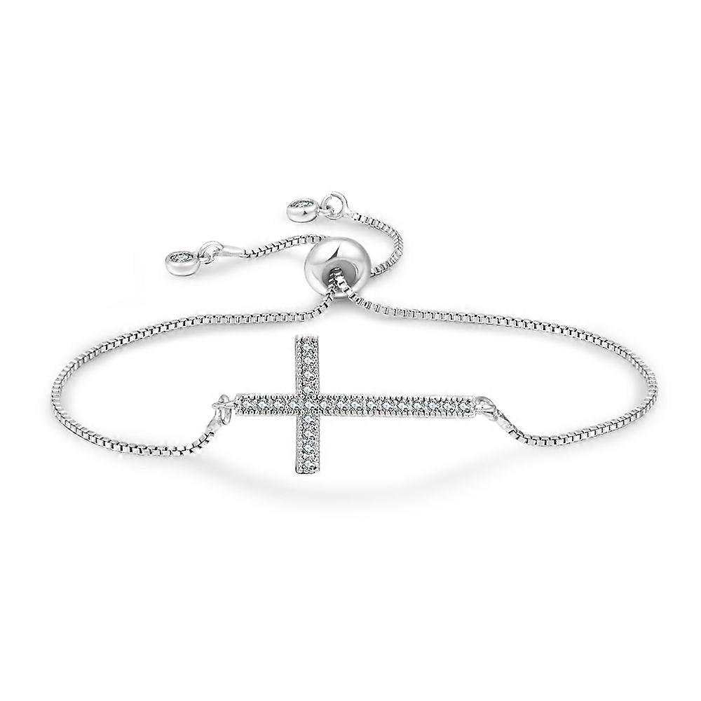 Women's Bracelet Cross Bracelet Cubic Zirconia Charm