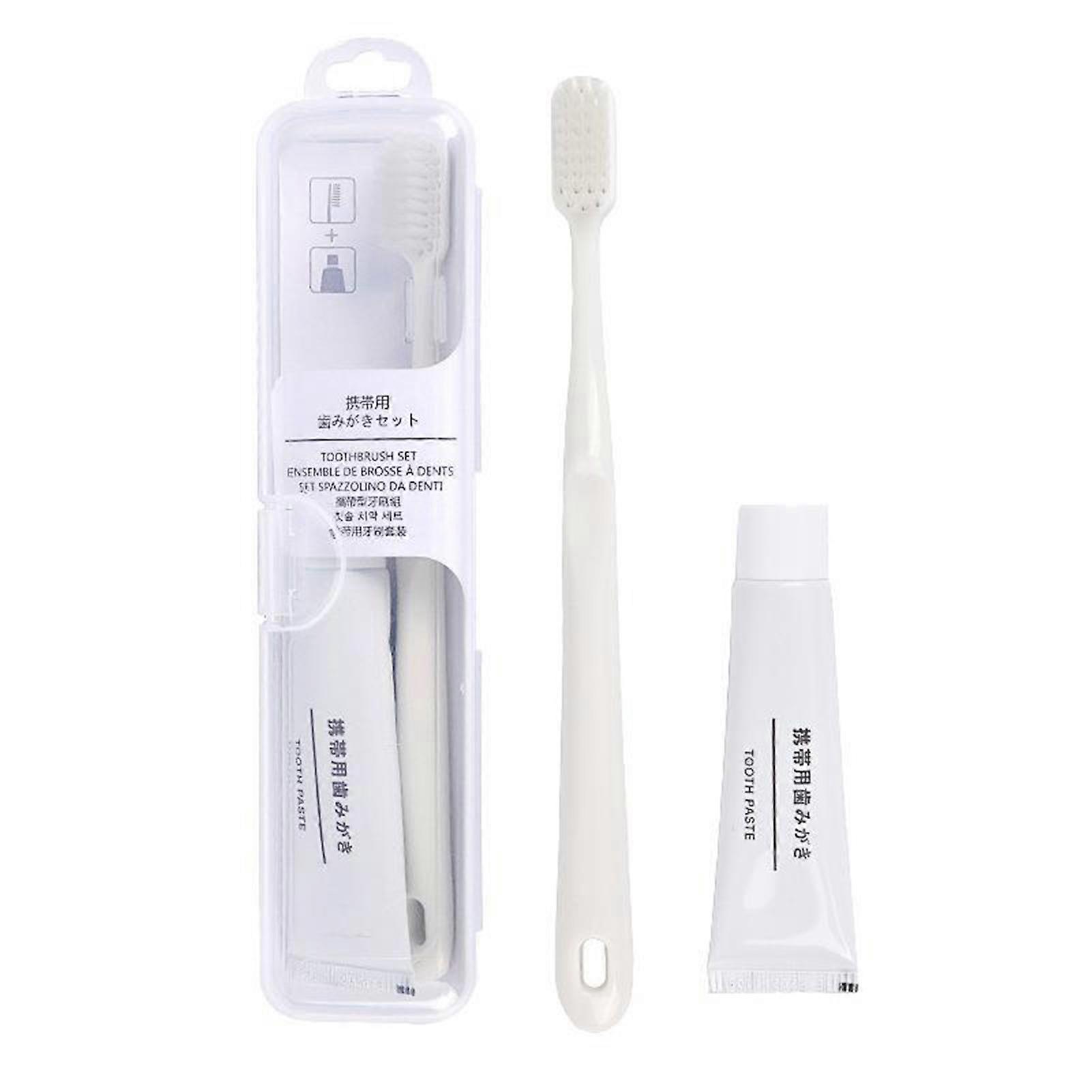 Travel Toothbrush Paste Sets Space Saving Reusable Dentals Kit Bathroom Accessories