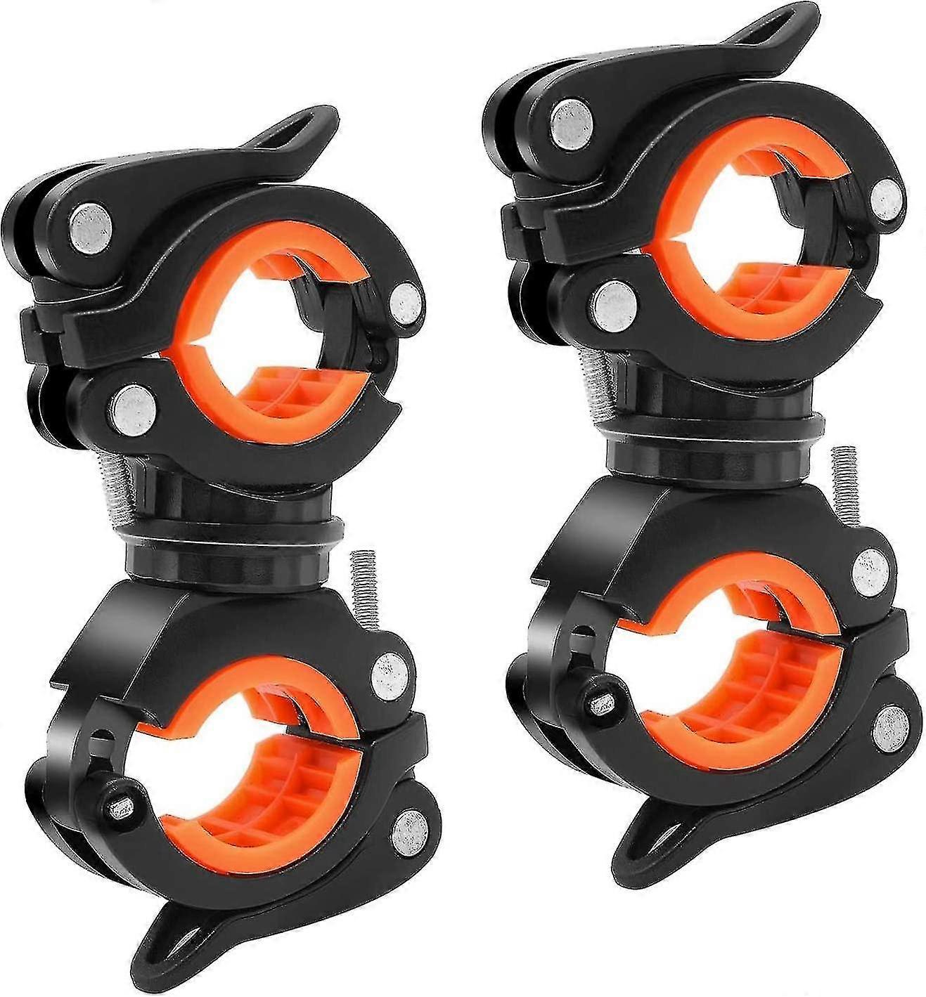 2 Pcs Bicycle Mount Universal Bike Mount 360bicycle Flashlight Holder