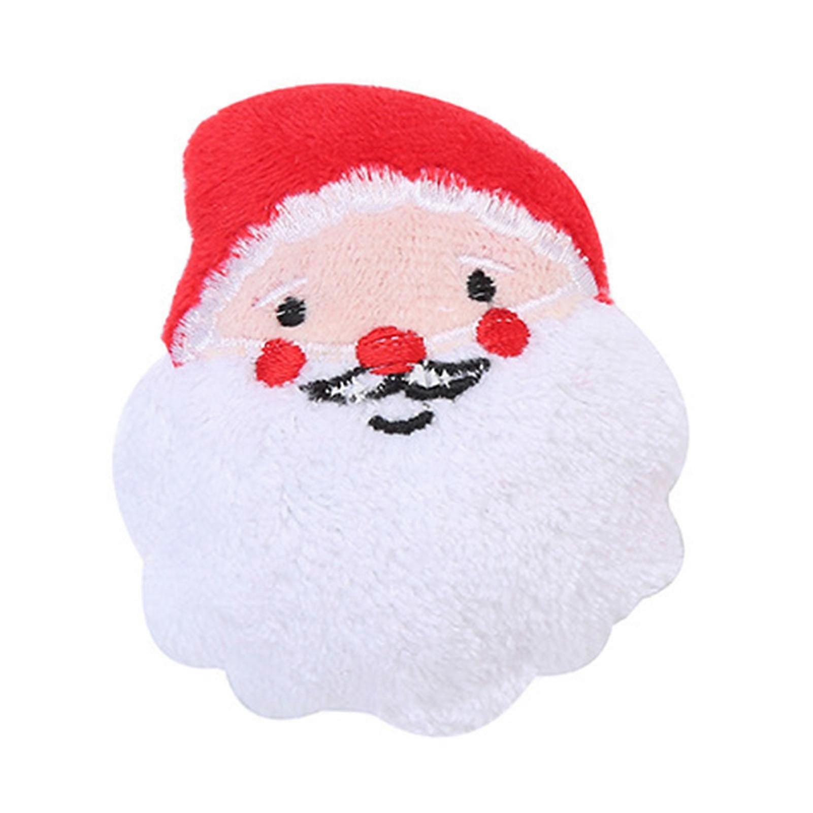 Christmas Pet Toy Elk Xmas Santa Claus Design with Catnip Bite Resistant Teeth Grinding Soft Plush Pet Cat Chew Toy