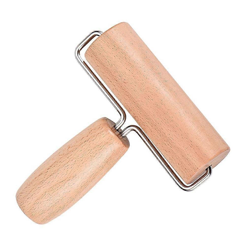Pastry Pizza Roller - Wooden Rolling Pins for Baking Non Stick, Wood Dough Roller for Kids, Suitable for Smaller Hands, Easy to Handle, Eco-friendly a