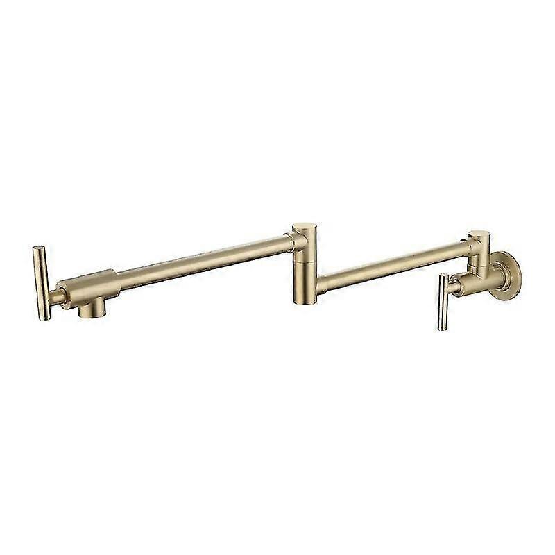 High qualityGold Kitchen Faucet Tap Folding Extended Countertop Sink Faucet With Pot Filter Wall Mounted Single Cold Water Universal Tap