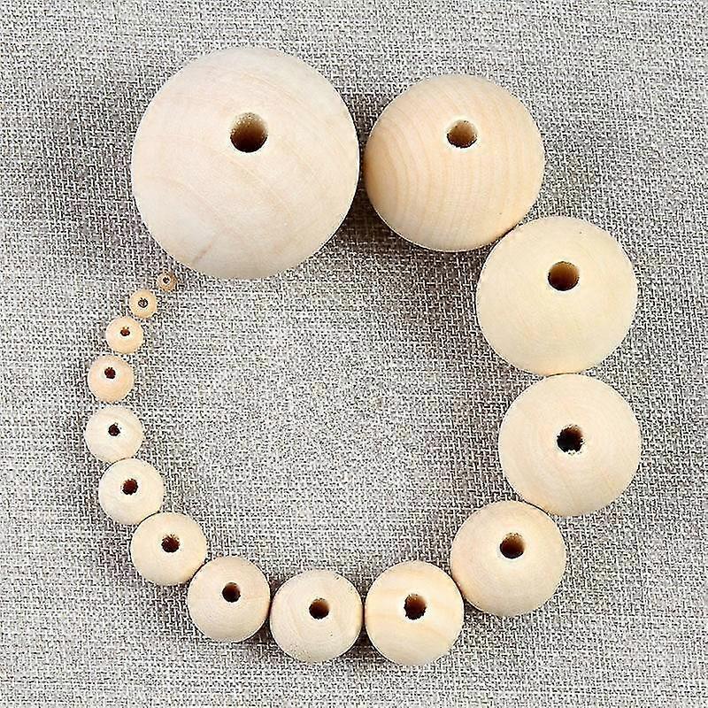 Luonnolliset puuhelmet, Spacer pyöreät pallot