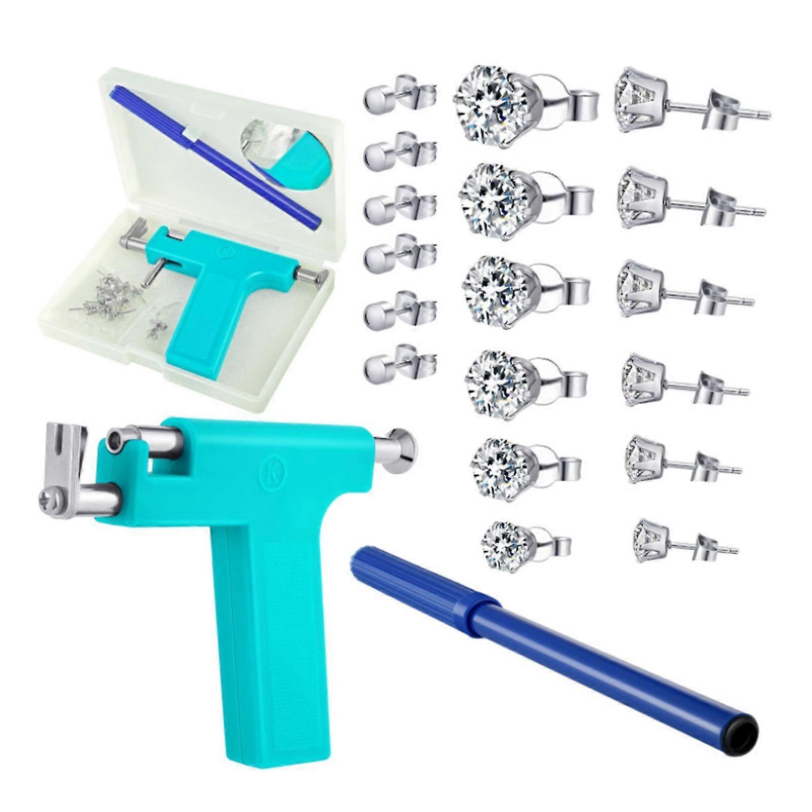 Ørepiercing Tool Kit med rustfritt stål Ear Stud Durable Quick Piercing Machine For Salon Home Piercing
