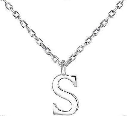 Sterlingsølv bokstav S halskjede