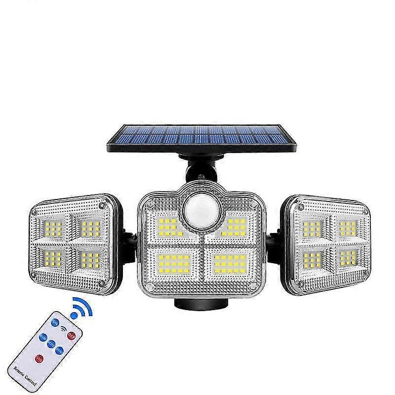 Solar lights adjustable heads solar lamp ip65 waterproof solar motion sensor light wide angle illumination for garage garden