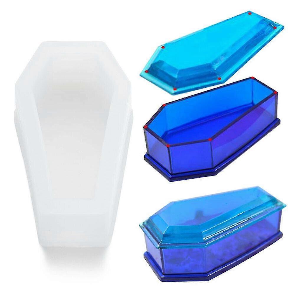 Coffin Trinket Shape Silicone Resin Mold