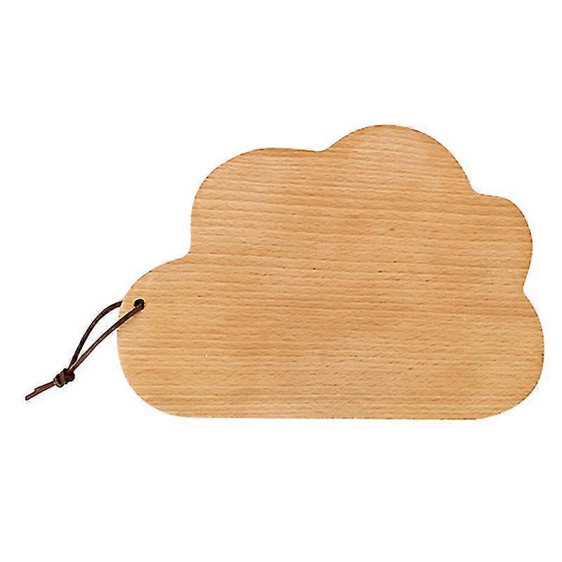 1pc beech chopping board cloud shape wood food serving board (assorted color)