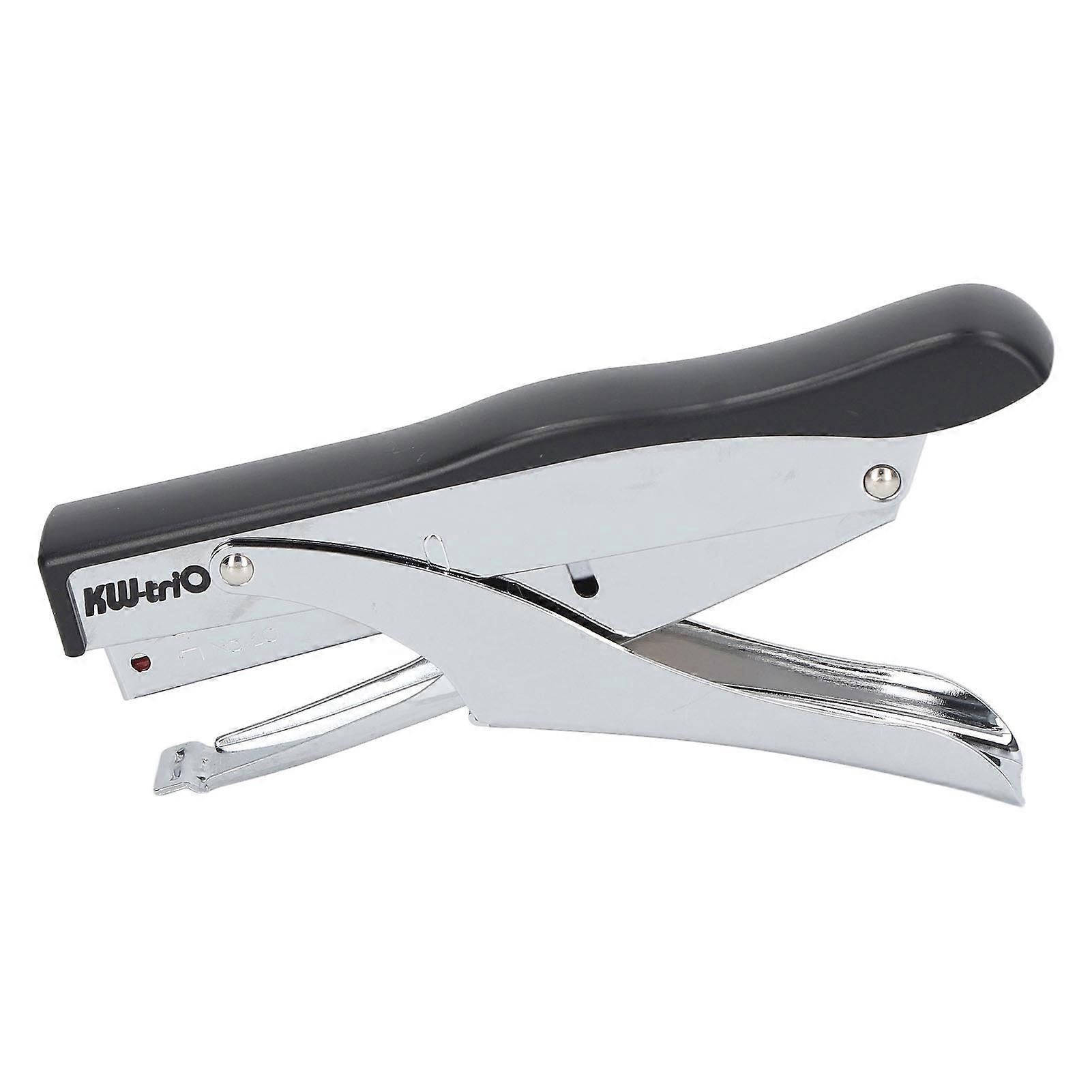 Hand Held Stapler 10 Sheets Capacity Ergonomic Labor Saving Mini Stapler for Binding Documents Black