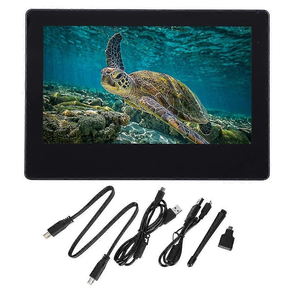 7-inch Monitor Hdmi Display Lcd Screen Ips Full View Angle 1024 X 600 With Shell For Raspberry Pi