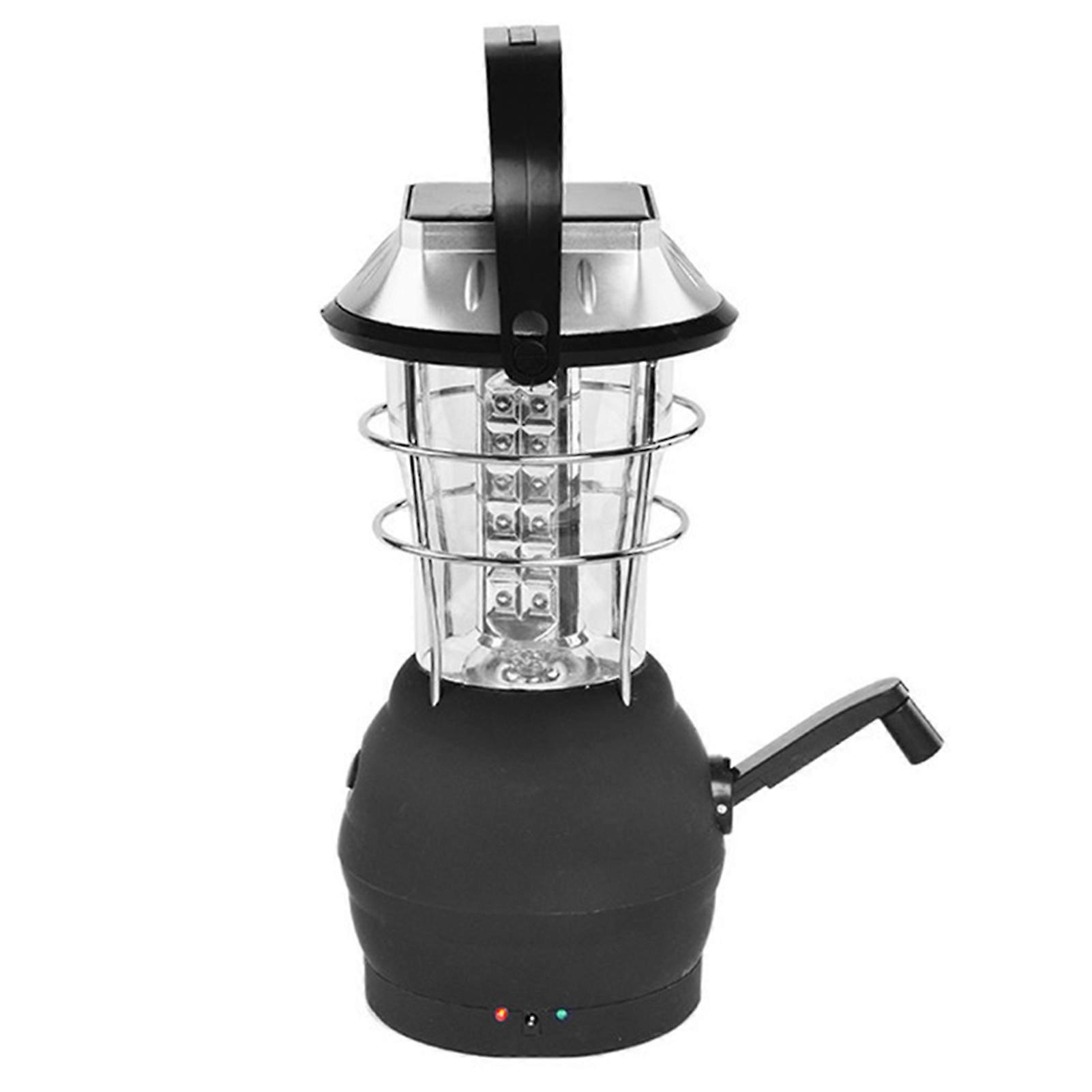 Solar Camping Hand Crank Lantern Emergency Lamp with 3 Brightness Modes Rechargeable