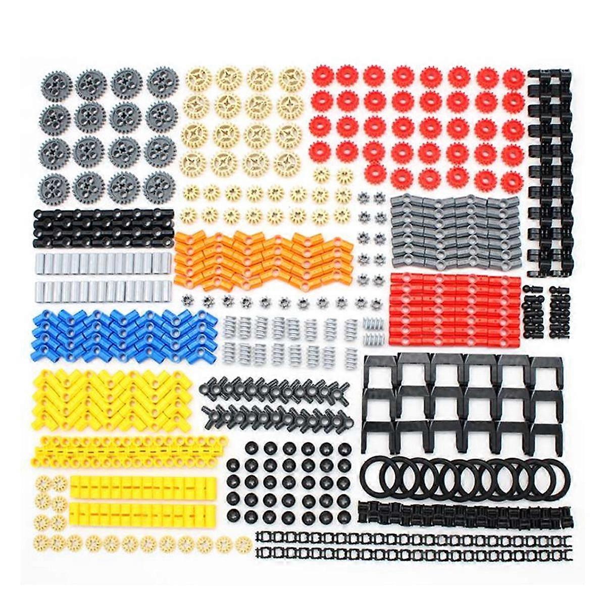 579PCS Bulk Technical Parts Liftarm Bricks Set Axle Connector Gear Tank Link Chain Tracks 3711 5751