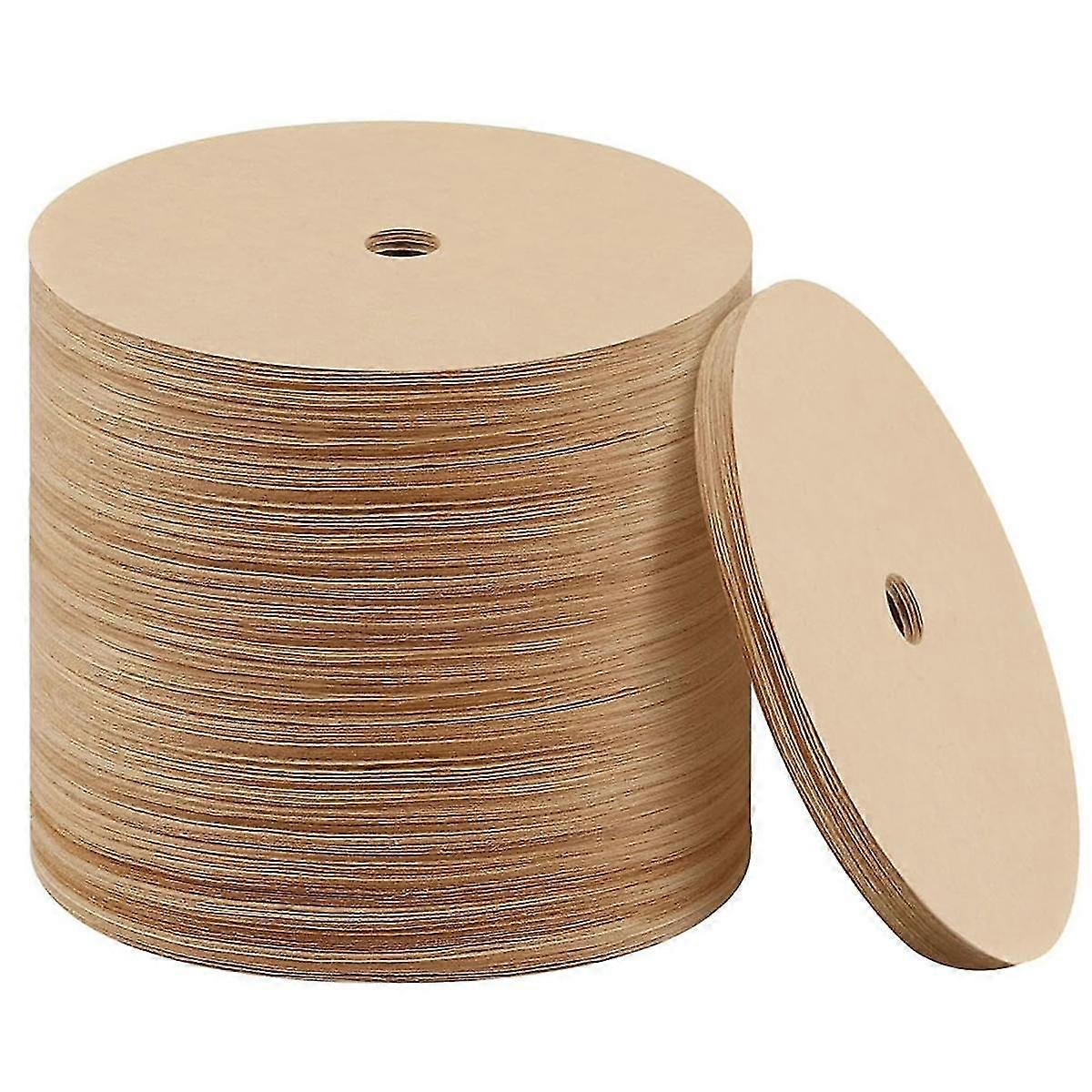 500PCS Count Percolator Coffee Filters, 3.75 Inch Natural Unbleached Disposable Coffee Filter Disc Coffee Filters Brown