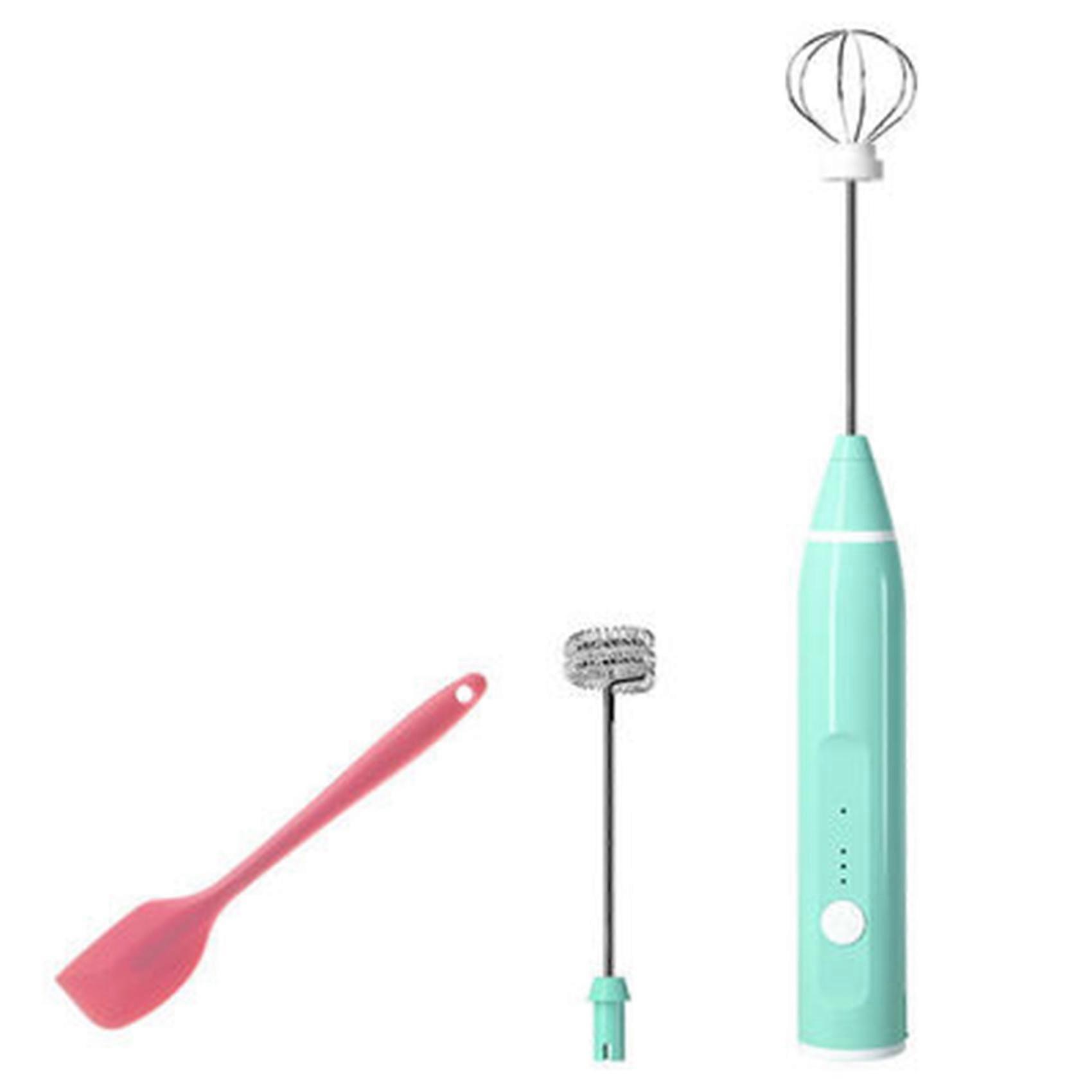 Portable USB Rechargeable Electric Hand- Whisk Tool Green