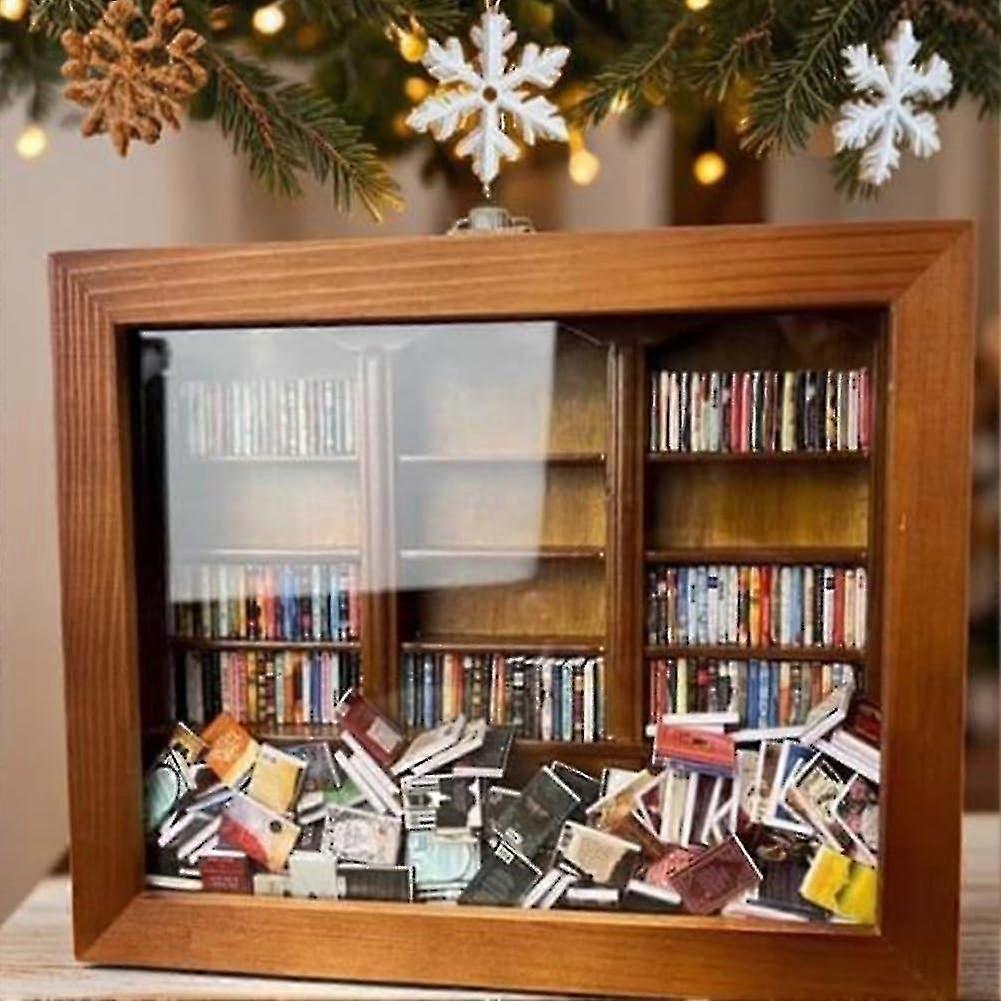 رف كتب القلق | تخلص من قلقك ، مسكن التوتر ، مصغرة كتاب المباراة مربعات عرض حالة مجلس الوزراء ، هدايا لمحبي الكتب ، فريدة من نوعها وخلق