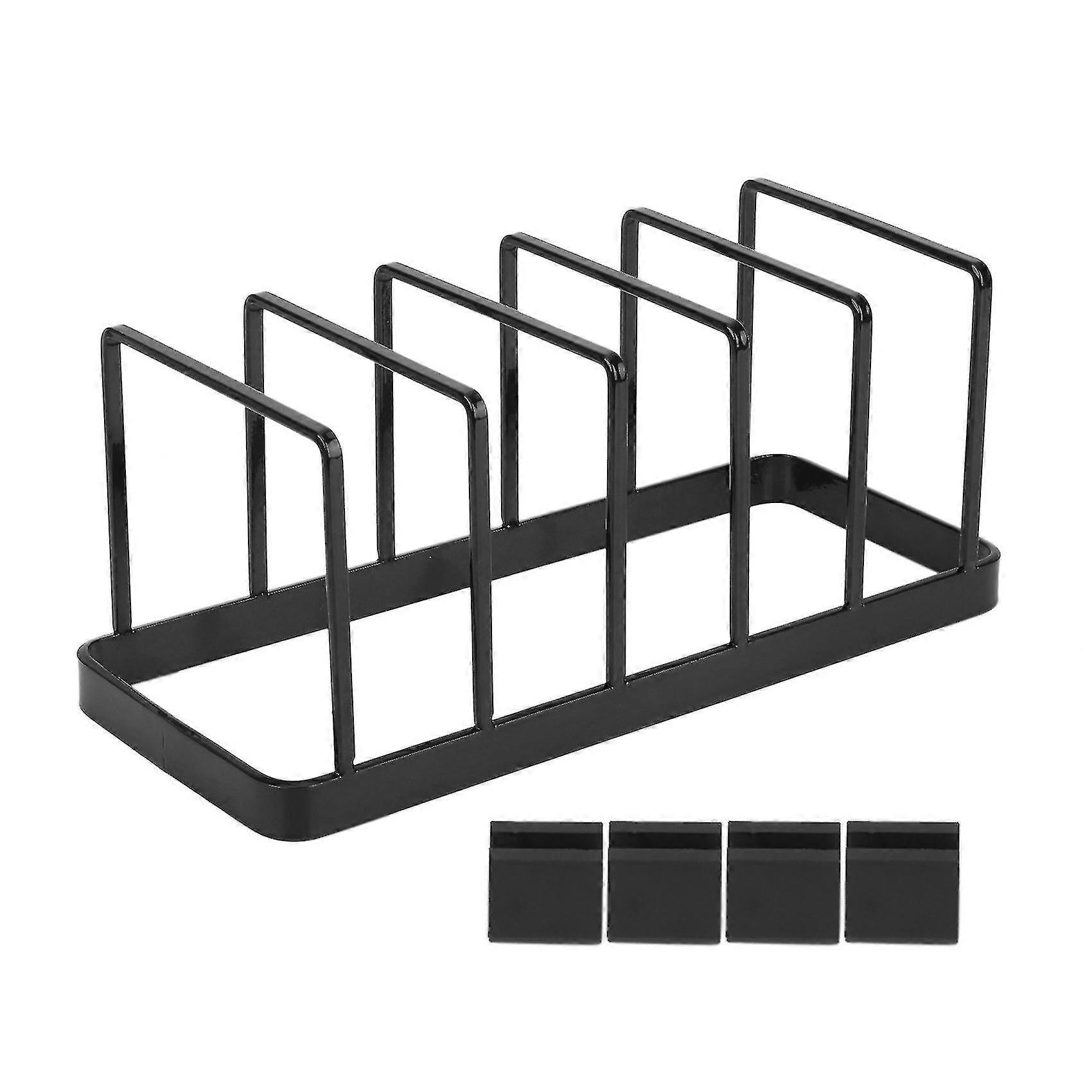 Euro Kitchen Organizer Compatible Con Placas, Bakeware Rack Reutilizable Negro