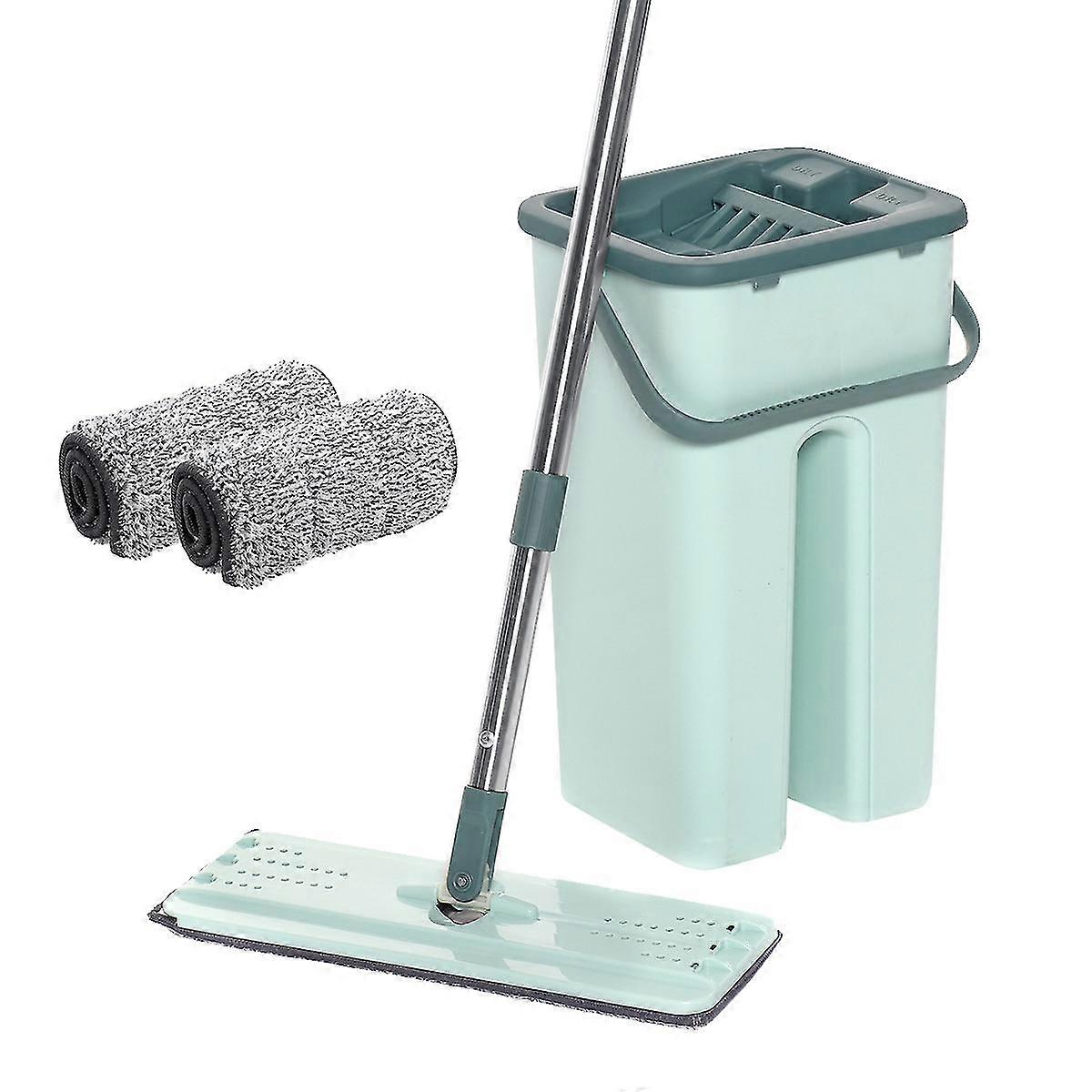 Elegant Mop Mop Floor Wiper Bucket Set 360 Mop Floor Cleaner + Wiping System 2pads