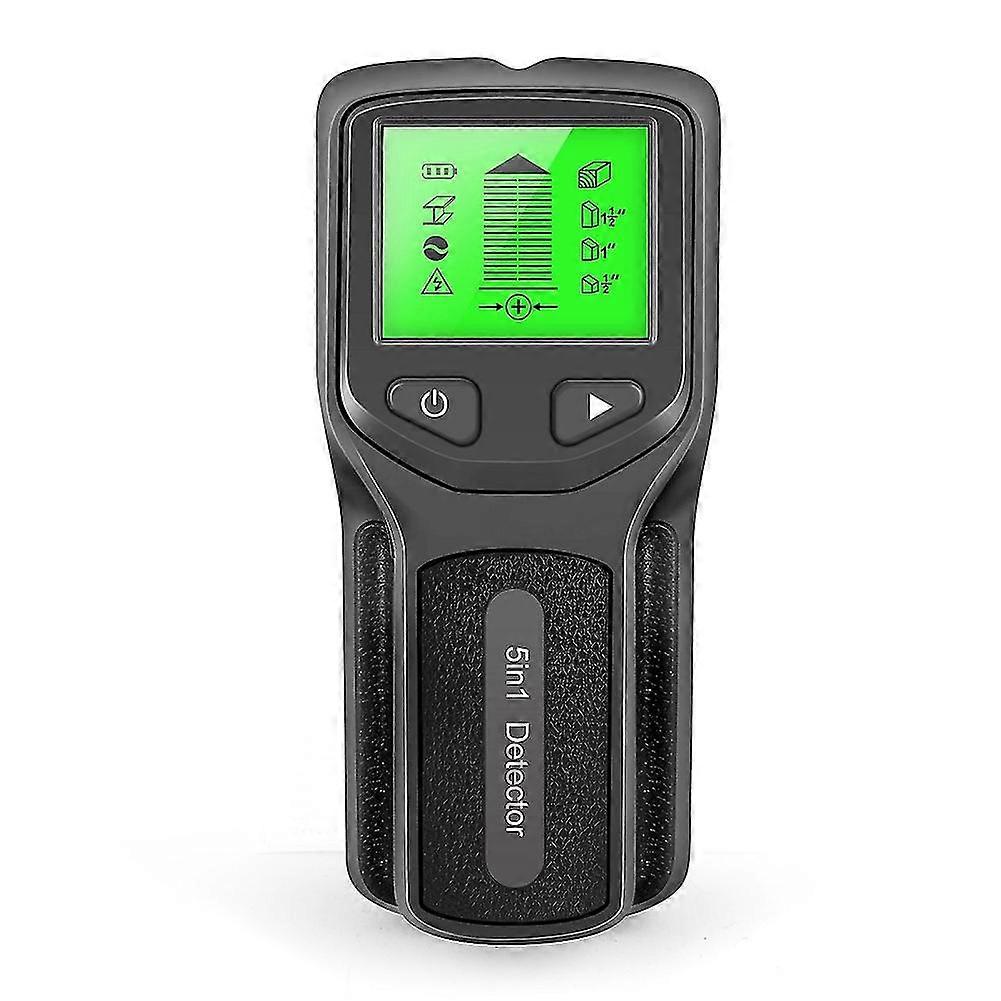 5 in 1 Metal Detector Find Metal Wood Studs Live Wire Detect Wall Scanner Electric Box Finder Wall Stud Detector-Black