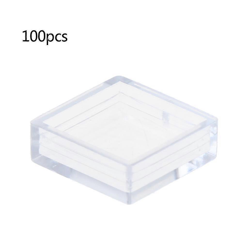 100pcs Clear Plastic Pushbutton Switch Tact Button Cap Keycaps Covers Protector