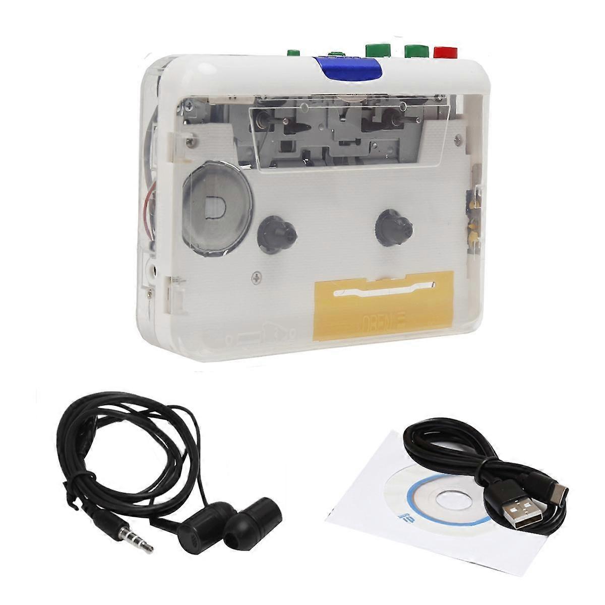 Cassette Player Walkman MP3/CD Audio Auto Reverse USB Cassette Tape Player Cassette MP3 Converter B