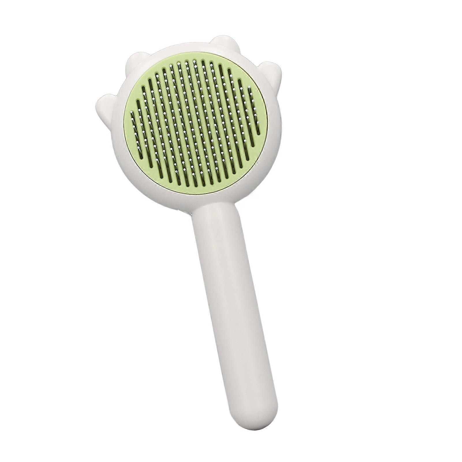 Cats Brush Comfortable Multifunctional Efficient Detachable Lightweight Pet Comb for Dog Green