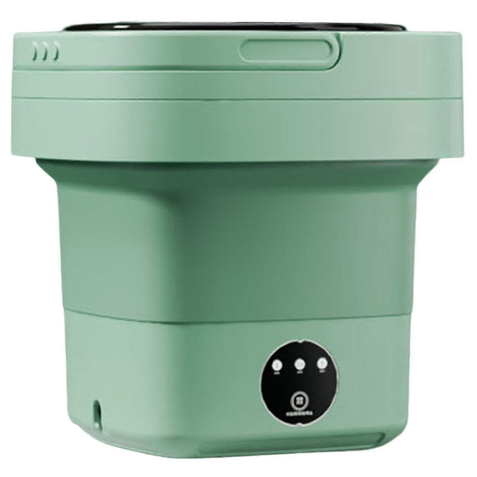 6.5l Petite machine à laver de grande capacité Machine à laver portable pour sous-vêtements chaussettes lavage Vert