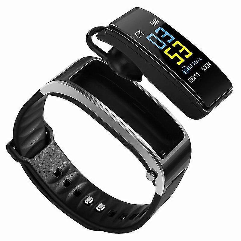Bracelet intelligent 2-en-1 avec écouteurs Bluetooth