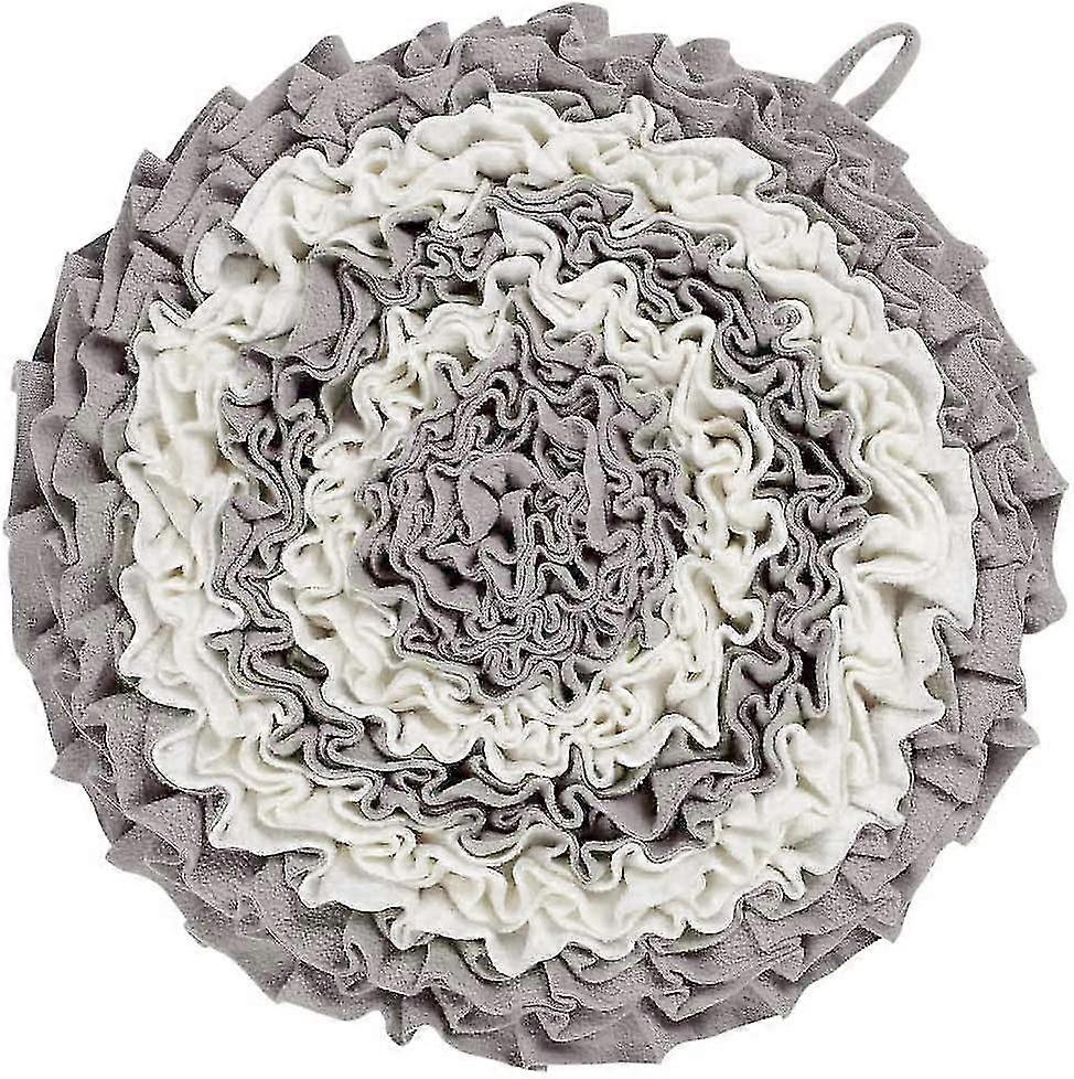 pet dog snuff pad, flower shaped hand woven dog snuff pad training slow feeding pad pet activity play pad for foraging skills relief stress