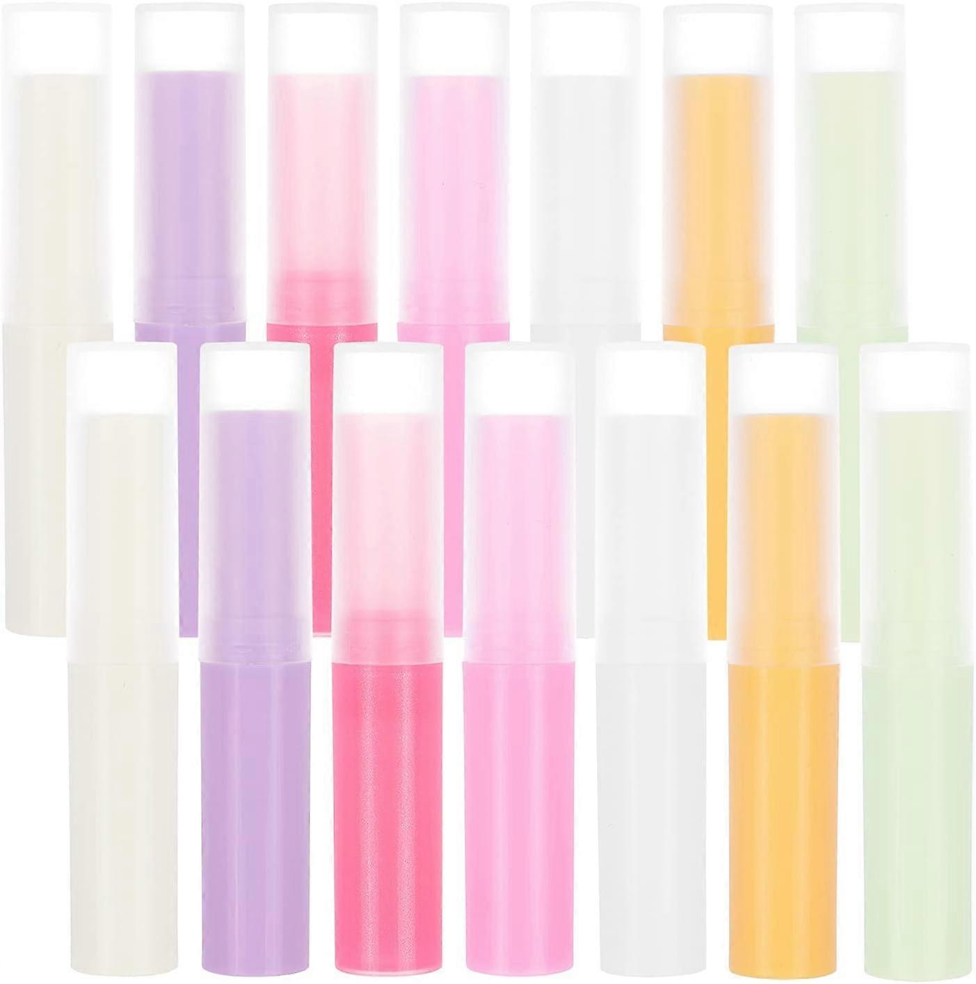 35Pcs 4ml Empty Lipstick Bottle Lip Gloss Tubes Mixed Color Refillable Lip Balm Bottle Plastic Cosmetic Bottle Container for Lip Balm Cosmetic Sample 