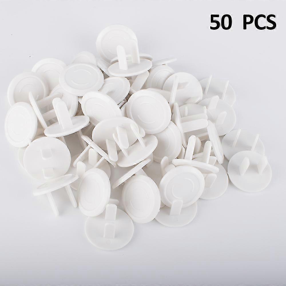 50pcs Wall Outlet Covers, Babyproofing Safe & Secure Electric Plug Cover Protectors, Sturdy Childproof Socket Safety Cover For Home & Office, Easy Ins