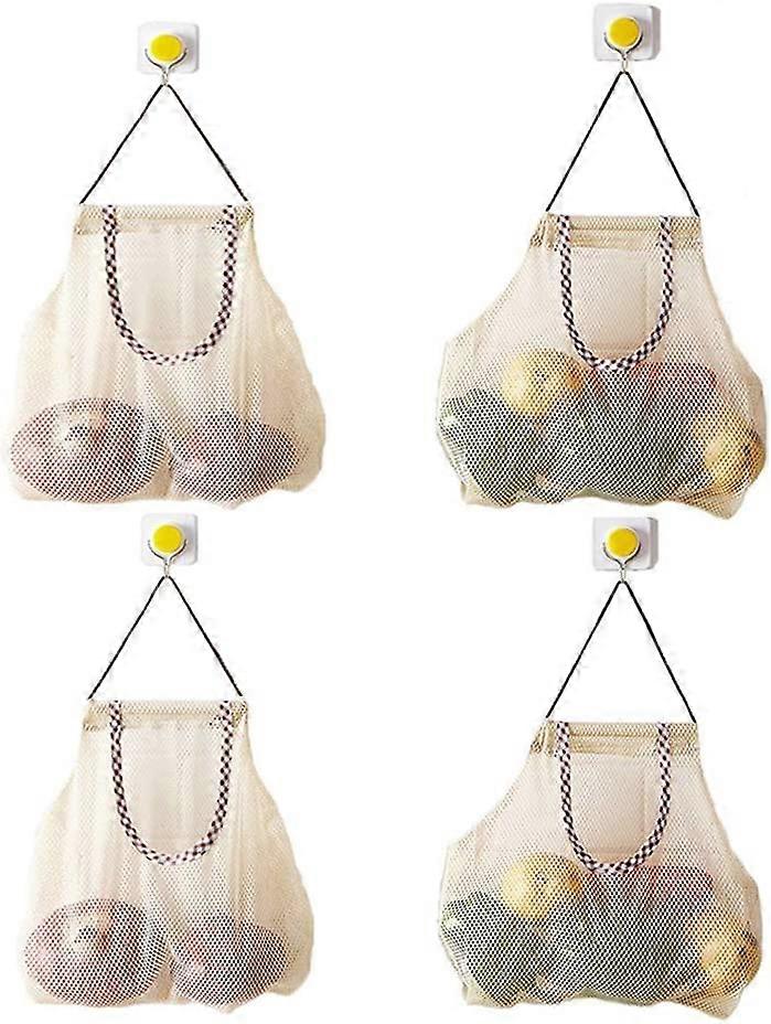Reusable Hanging Storage Mesh Bags Durable