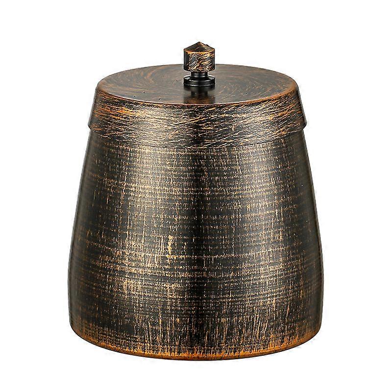 1pc Retro Style Lidded Ashtray Home Use Ashtray Container Windproof Ashtray
