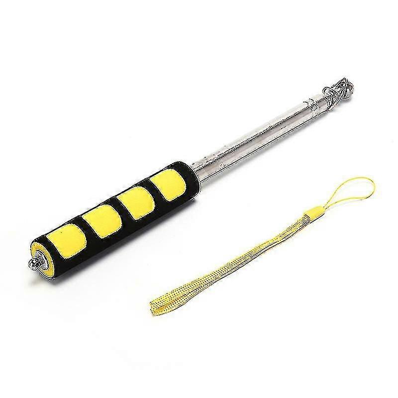 1.2m Flag Pole Portable Telescopic Flag Handheld Pole Tool For Flags Windsocks-coloryellow