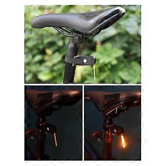 Bike Taillight Cycling Safety Warning Flashlight Waterproof Rechargeable Mountain Road Bicycle Rear Lamp,orange