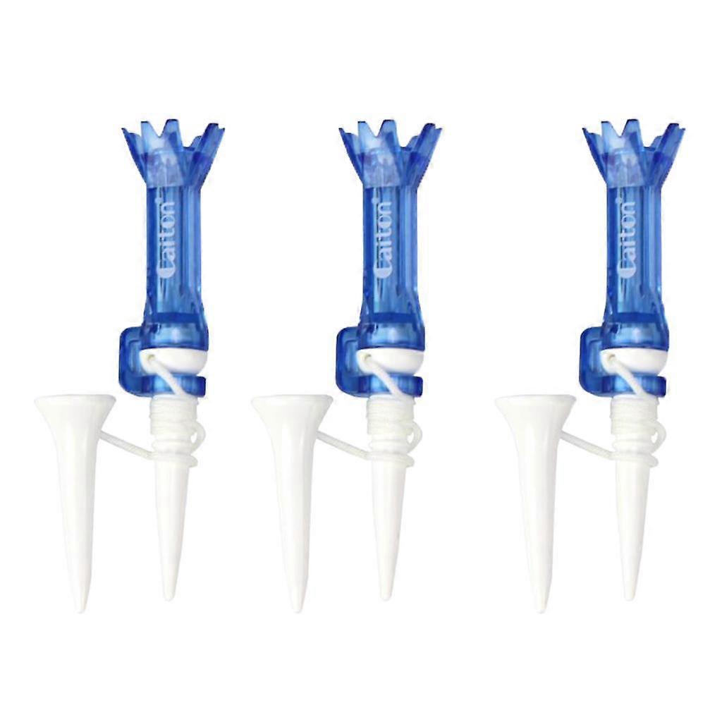 3 Pieces Plastic Golf Tees Oriented Guide Rotatable Flex Tees Magnetic Tee