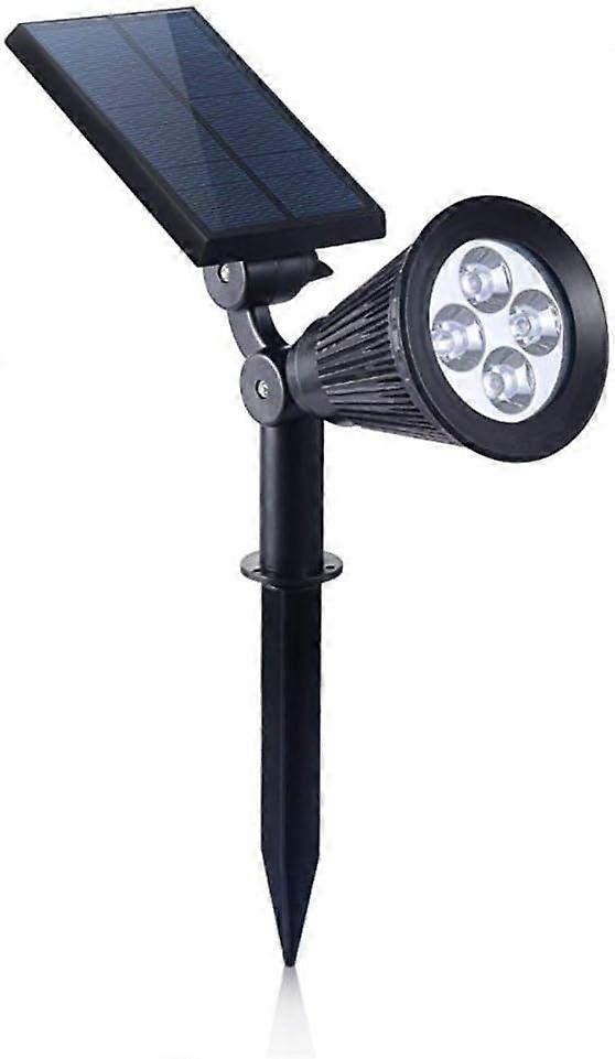 Solar Spot Lights Outdoor, 180Adjustable Auto On/Off Flag Pole Lights, Waterproof Security Wall / Ground Light for Garden, Pool Area, Tree, Pond, La