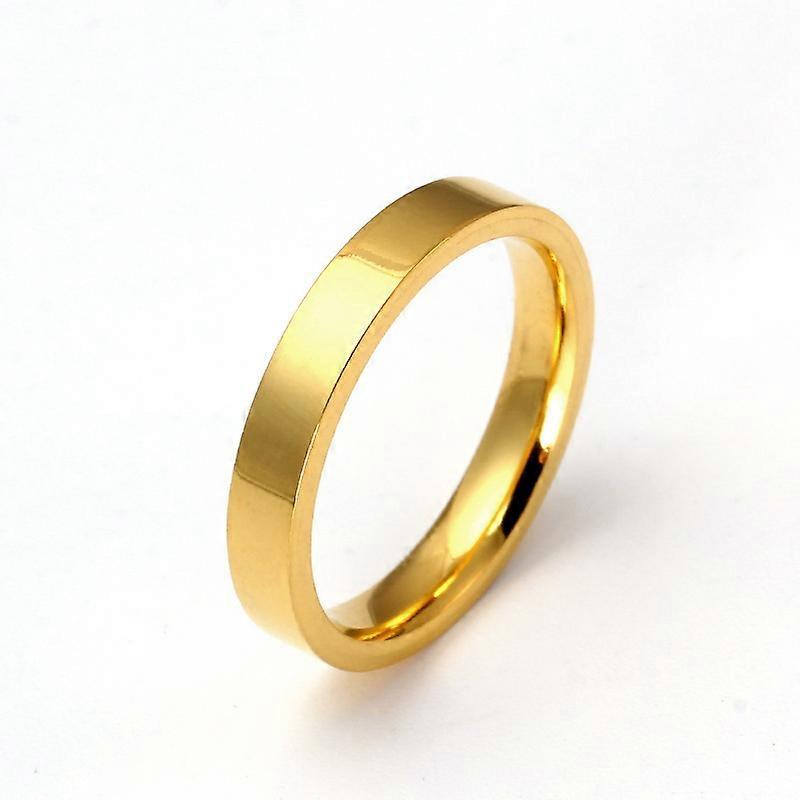 Gold-Color 4mm/6mm/8mmTungsten Carbide Promise Wedding Bands Ring