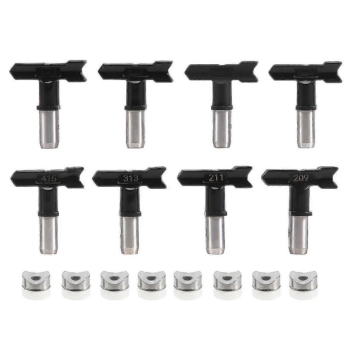 8 Pieces Paint Sprayer Tips Reversible Tip Airless Nozzles Tips Airless Sprayer Spraying Machine Pa